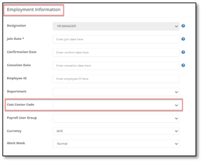 go to cost center code under employment information.png