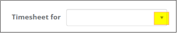 Staff name drop-down list